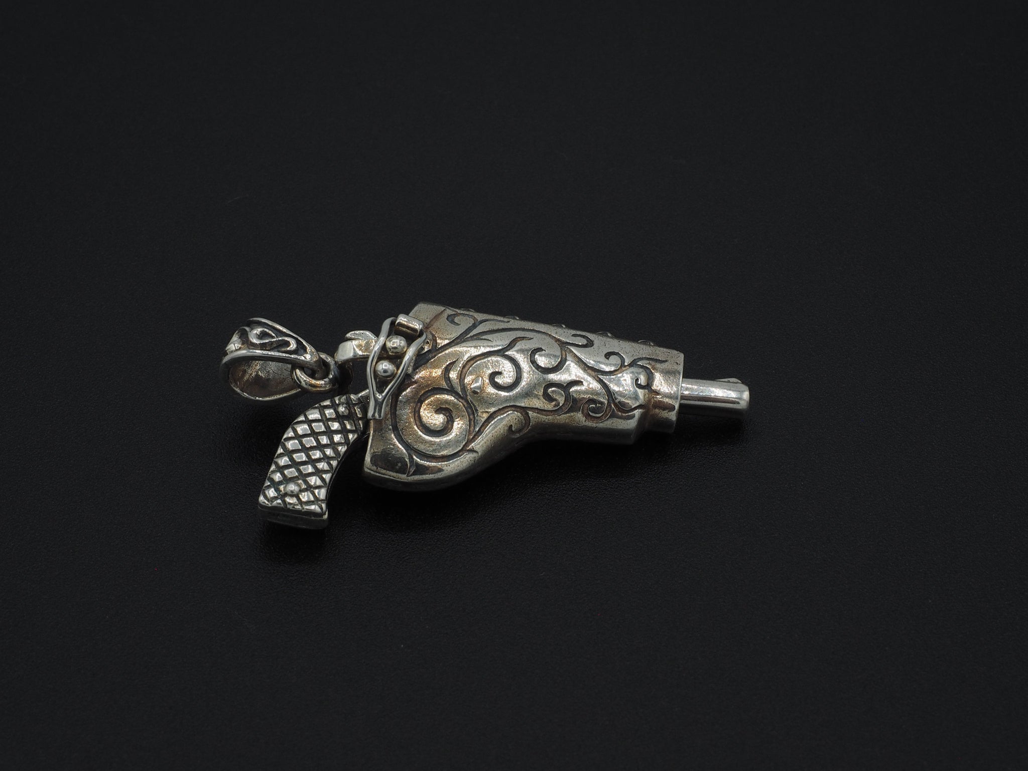 Holstered Gun Necklace Pendent