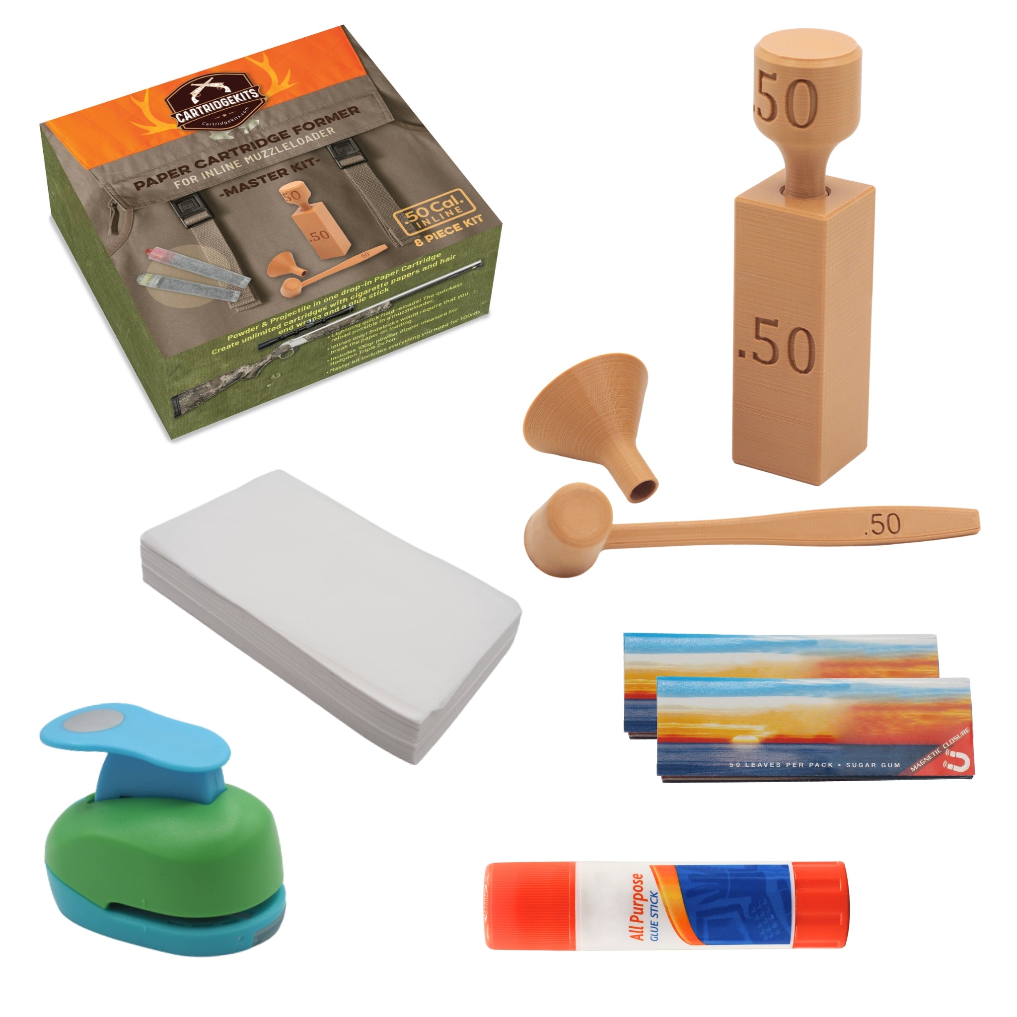 Inline 50 cal. Paper Cartridge Former Master Kit