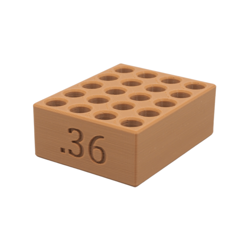 36 cal. Paper Cartridge Loading Block